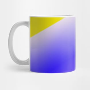 yellow blue white texture art Mug